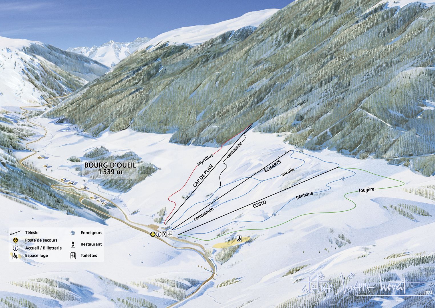Bourg d'Oueil pistes