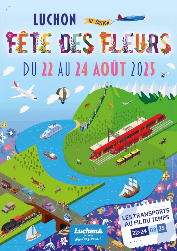 Luchon Fête des Fleurs 2025 affiche