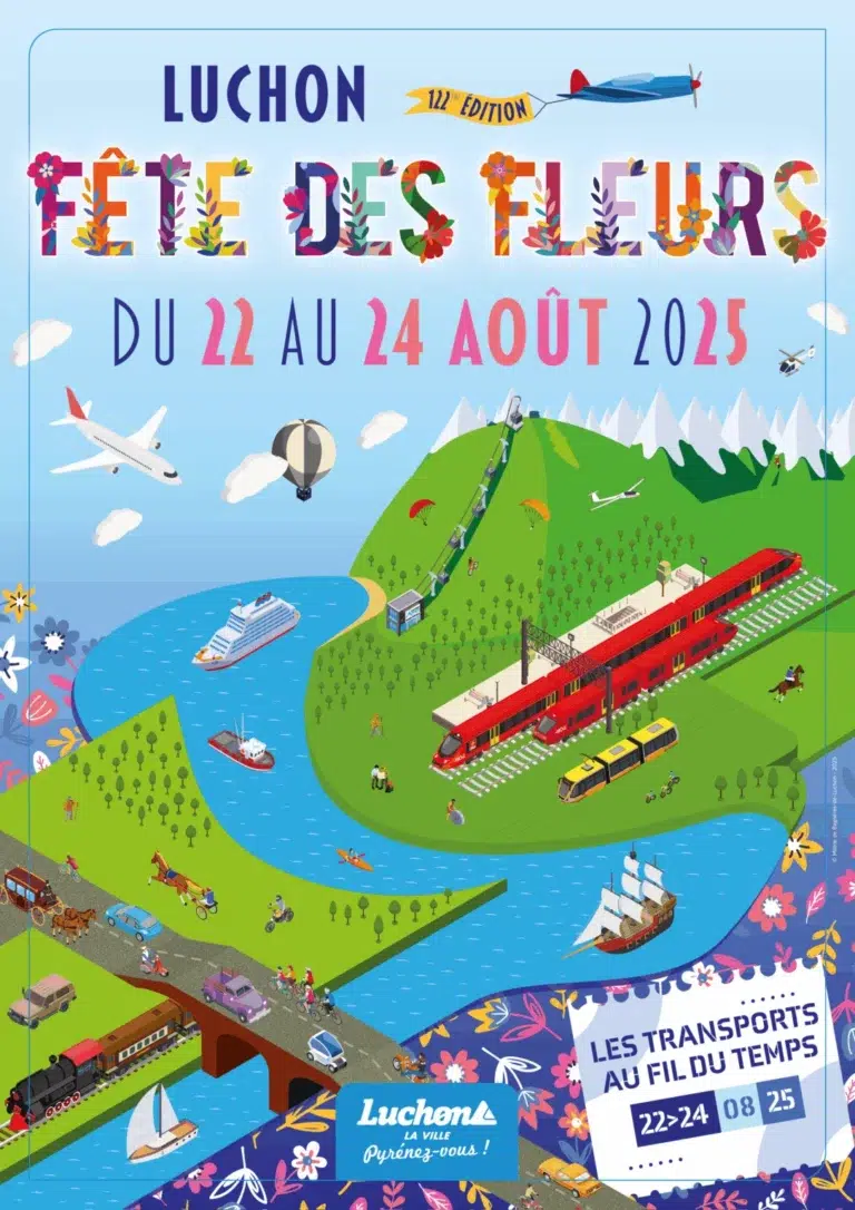 Luchon Fête des Fleurs 2025 affiche