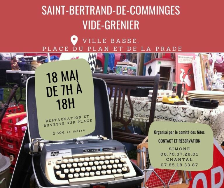 Rouge avec Photo Vide-grenier Publication Facebook - 1